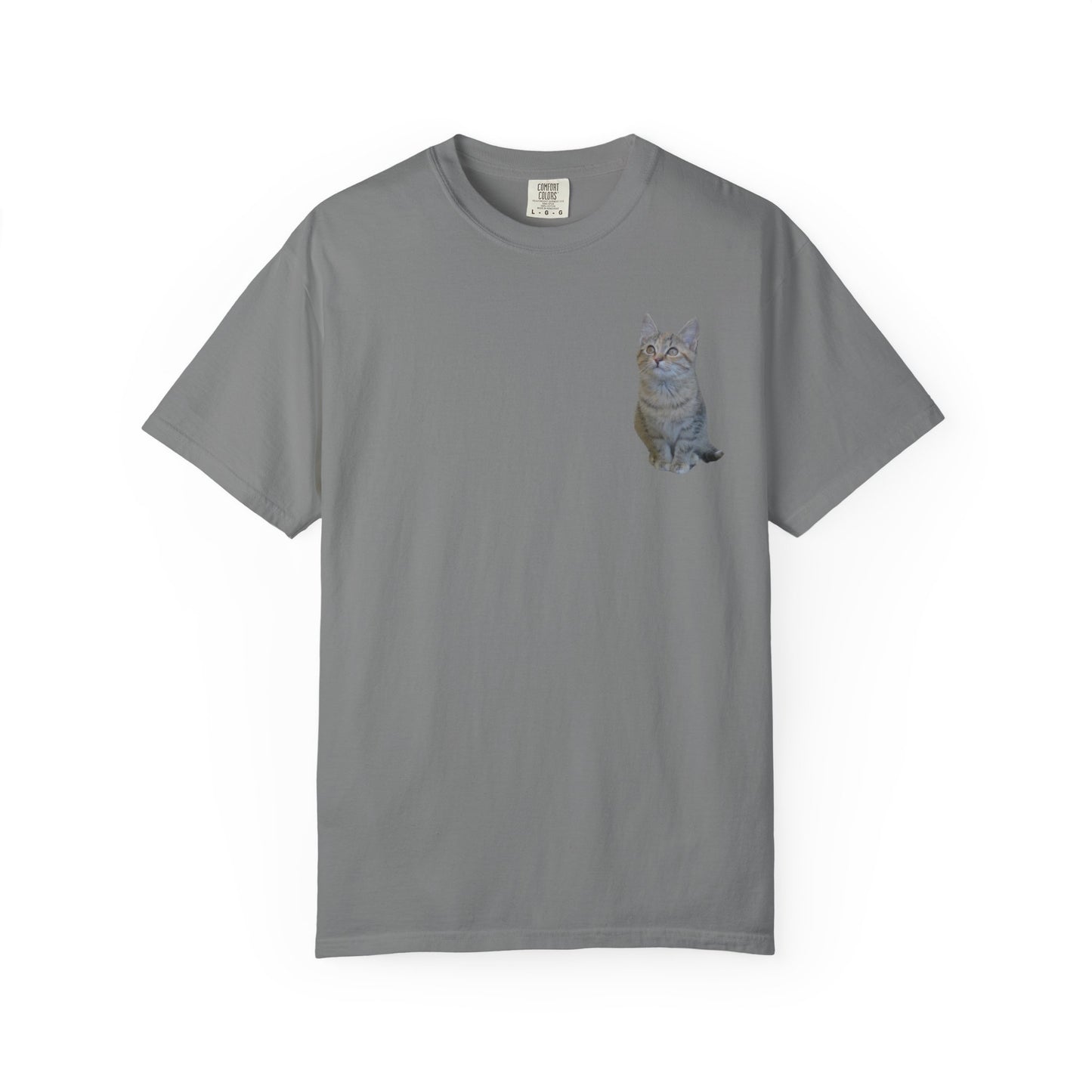 Whimsical Cat Pocket T-Shirt for Cat Lovers - TRV