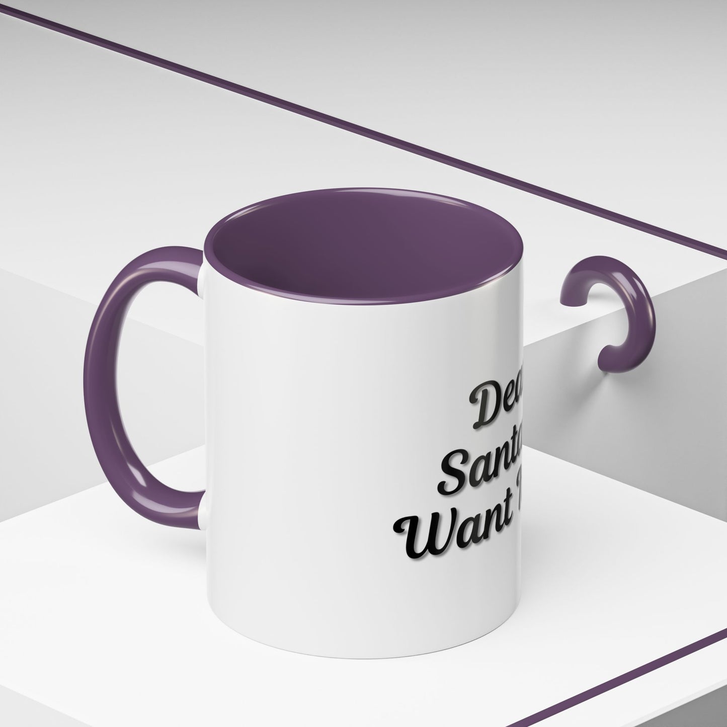 Dear Santa Accent Coffee Mug - Fun Holiday Mug for Christmas Enthusiasts - TRV
