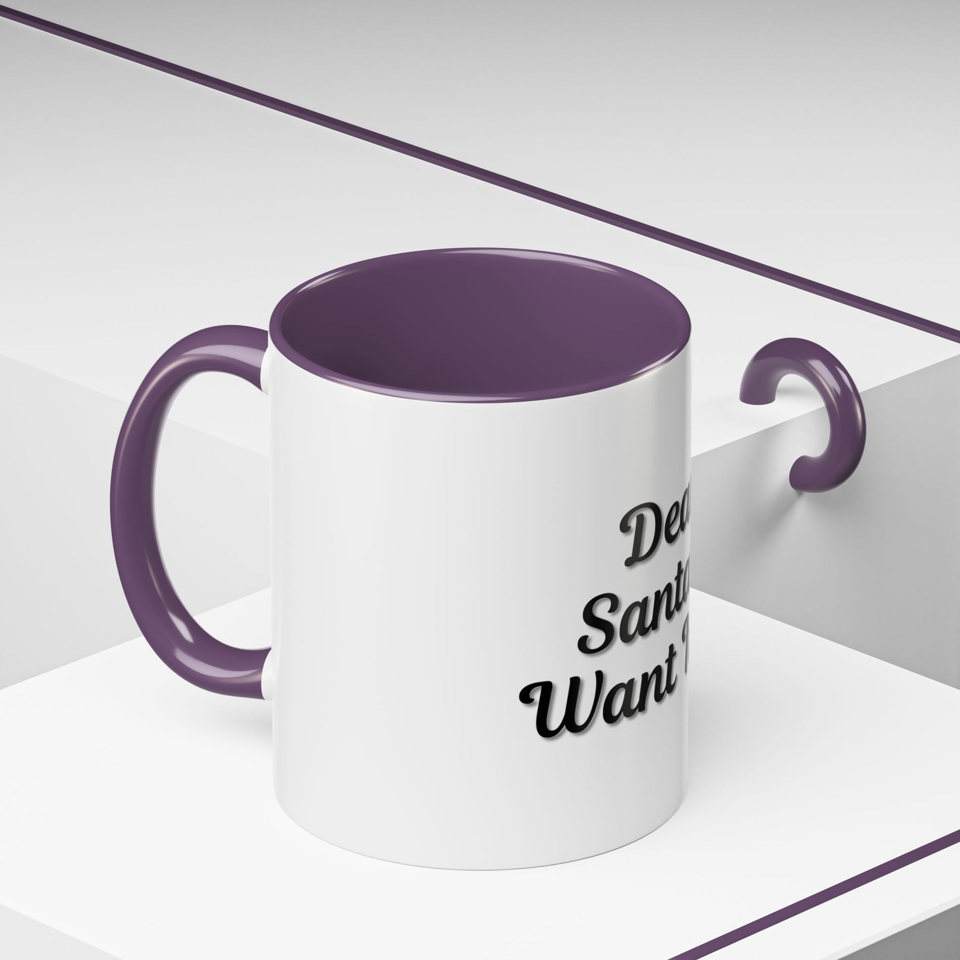 Dear Santa Accent Coffee Mug - Fun Holiday Mug for Christmas Enthusiasts - TRV