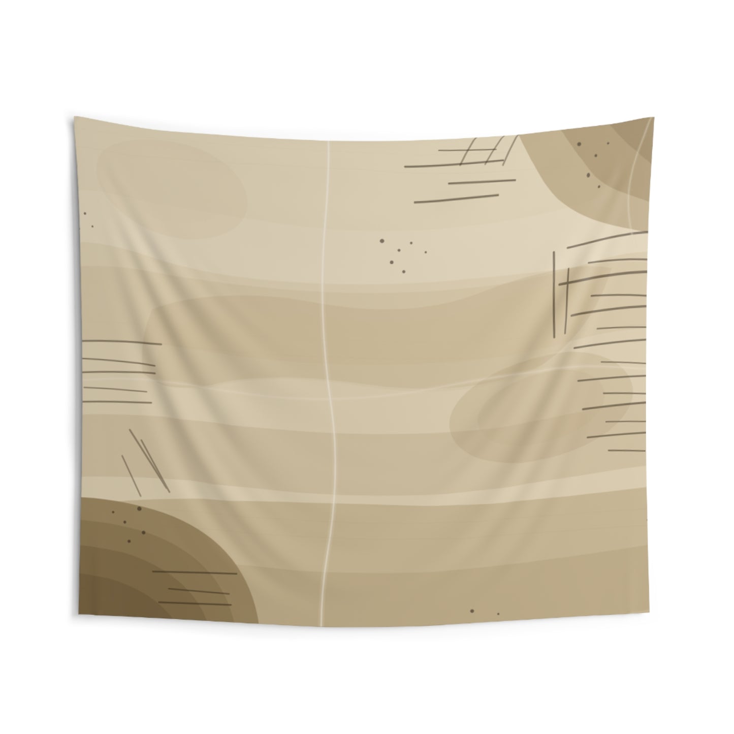 Abstract Earth Tapestry — Neutral Boho Wall Art
