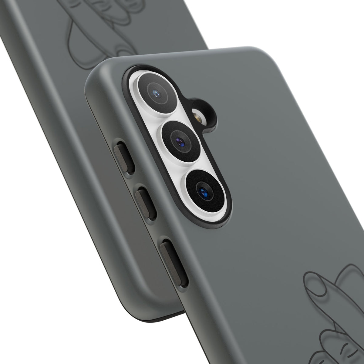 Silicone Phone Case, embossed Korean finger heart design - view 157