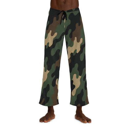 Camouflage Men's Pajama Pants, Cozy Sleepwear for Men, Relaxation Pants, Perfect Gift for Him, Casual Loungewear - TRV