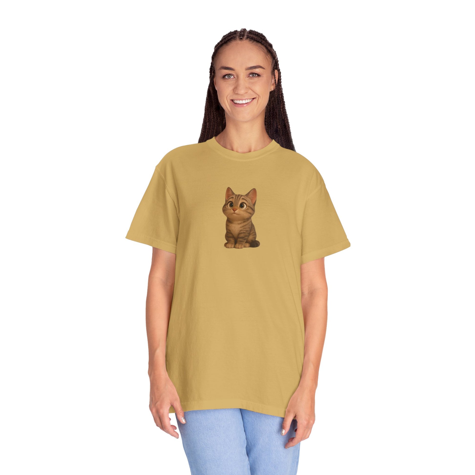 Cute Cat Graphic T-Shirt, Casual Wear, Cat Lover Gift, Everyday Tee, Animal Lover Apparel, Perfect for Birthdays & Holidays - TRV
