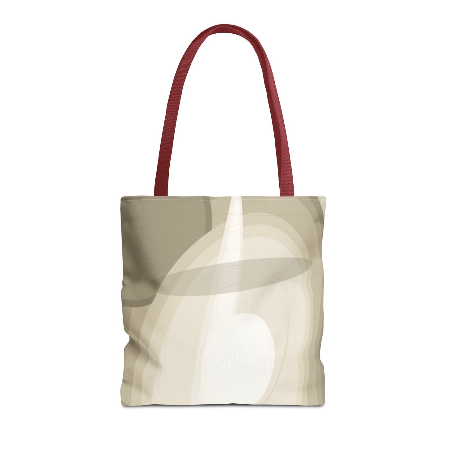 Neutral Abstract Light Beam Tote Bag | Minimalist Geometric Pattern