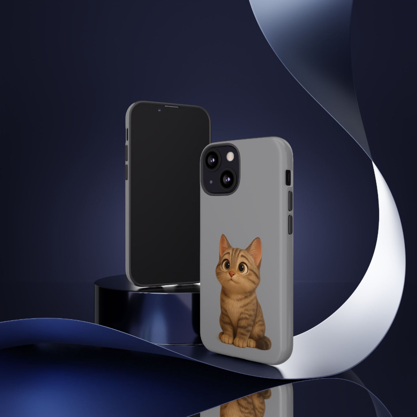 Cute Cat Phone Case, Kawaii Pet Accessory, Gift for Cat Lovers, Animal Phone Cover for Kids, Unique Kitty Design, Birthdays, Holidays - TRV