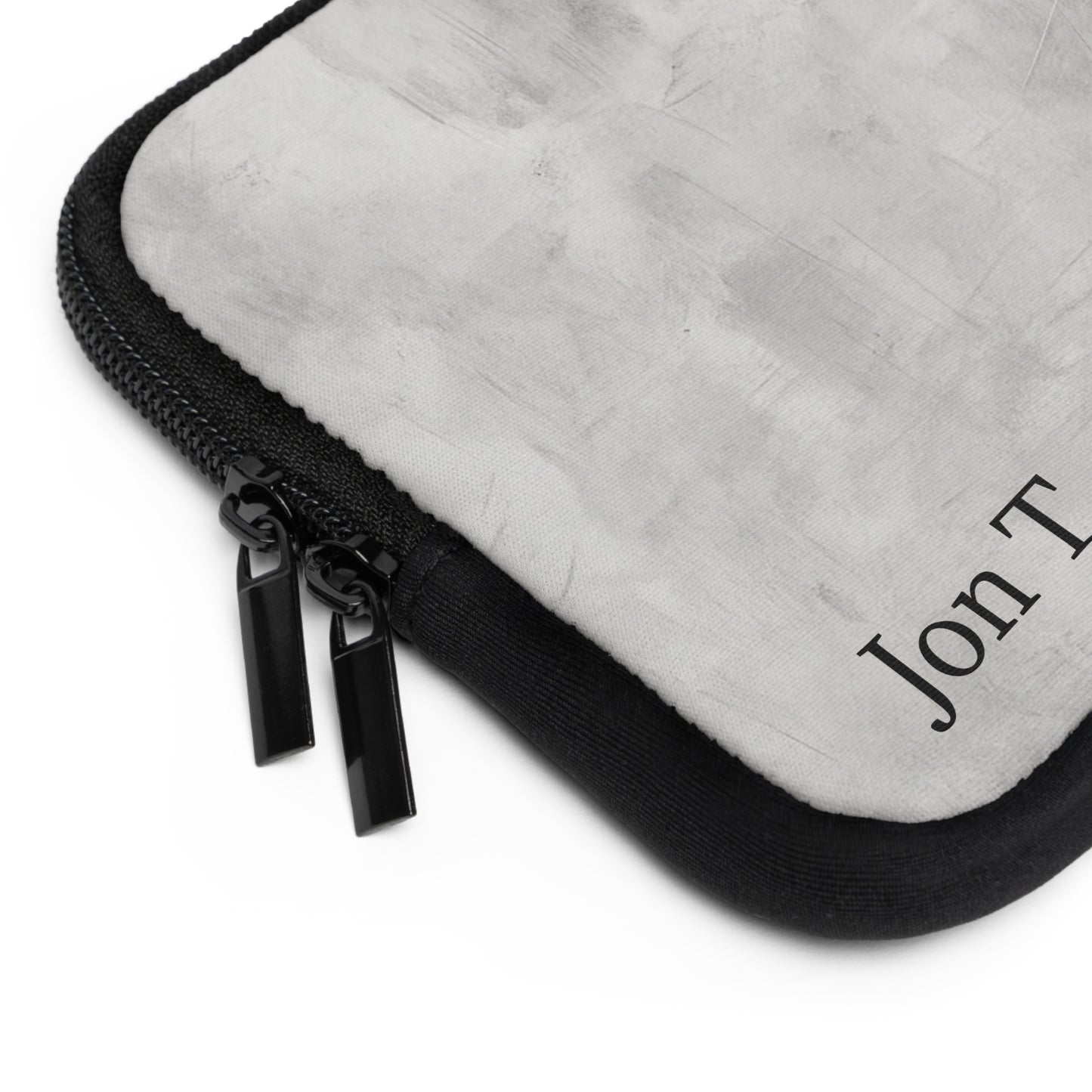 Personalized Minimal Marble Name Laptop Sleeve | Monogrammed Tech Case - TRV