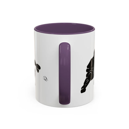 Baseball Catcher Coffee Mug, Sports Gift for Coaches, Black Accent Mug for Fans, Perfect for Birthdays & Celebrations, Unique Cup - TRV
