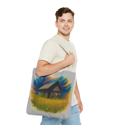 Rustic Charm Tote Bag | Boho Bag | Eco-Friendly Custom Design | Nature Lover Gift | Canvas Purse | Casual Carryall - TRV