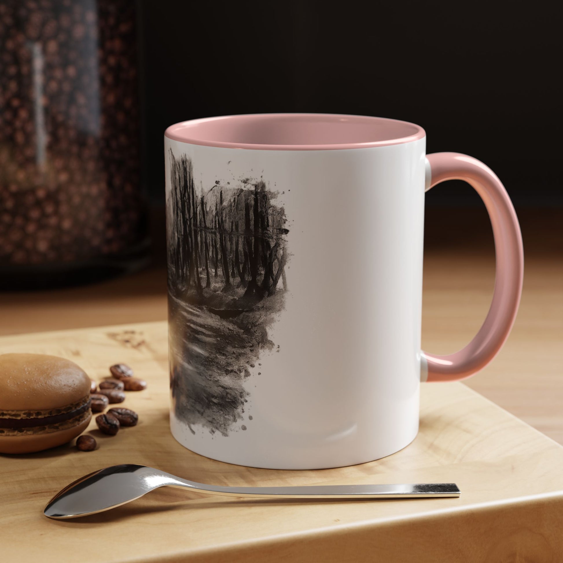 Moody Abstract Forest Coffee Mug | Unique Gift for Nature Lovers, Cozy Home Decor, Perfect for Coffee, Tea, and Hot Chocolate - TRV