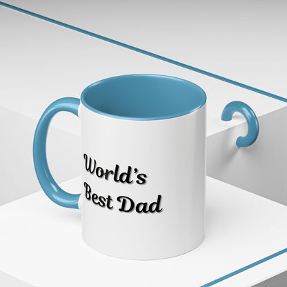 Father's Day Accent Mug, Best Dad Coffee Cup, Father's Day Gift, Novelty Mug, Ceramic Mug, Father's Day Present