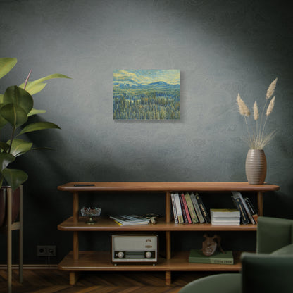 Scenic Landscape Canvas Print, Rustic Home Decor, Wall Art for Nature Lovers, Gift for Art Enthusiasts, Serene Forest Artwork - TRV