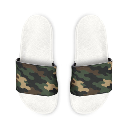Camo Slide Sandals — Men's Removable-Strap Pool & Casual Slides