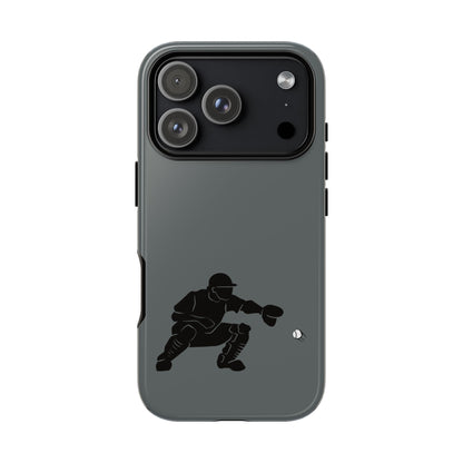 Printify baseball catcher phone case, tough protective cover with catcher design, fits smartphone for durable, stylish protection.