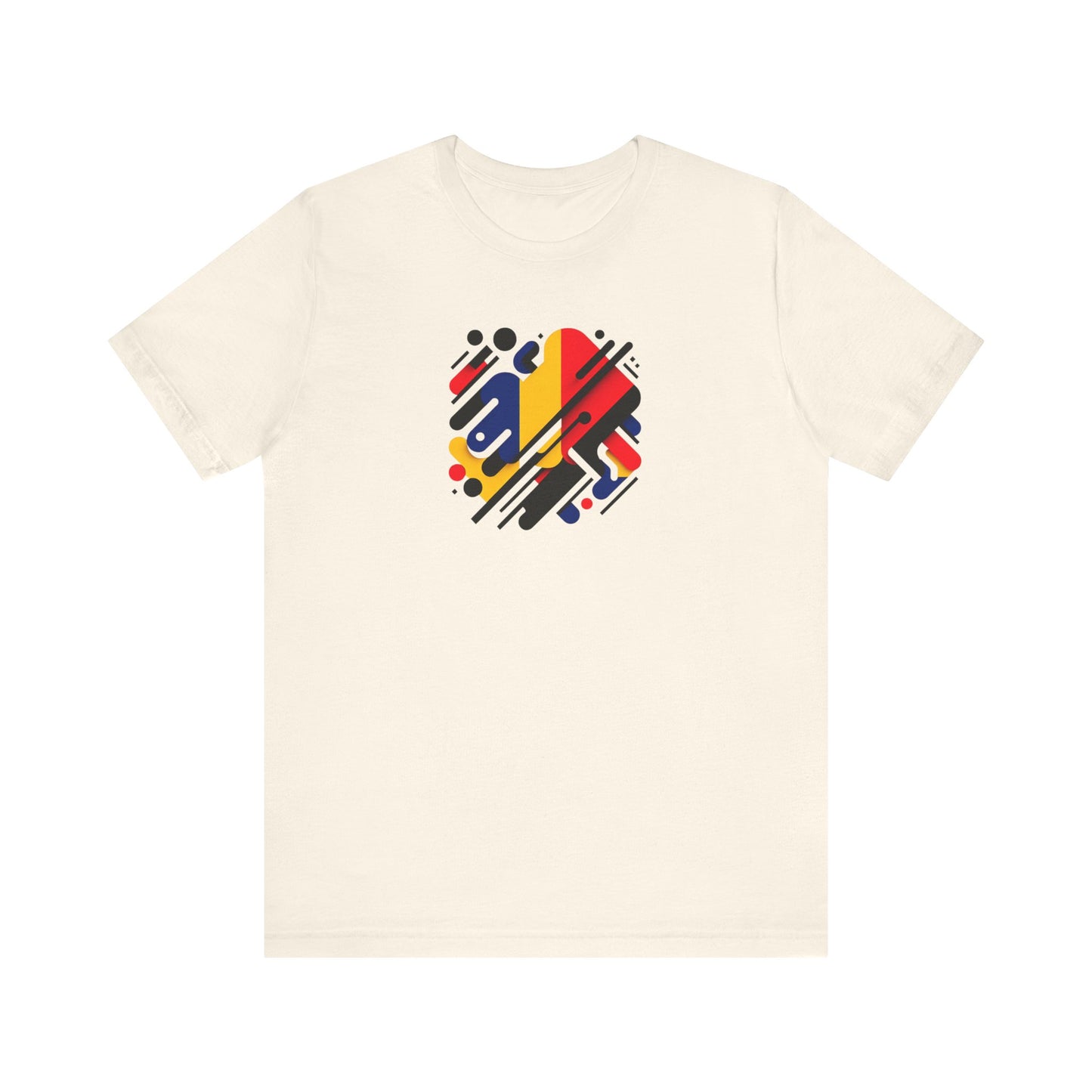 Artistic Heart Unisex Jersey Tee - Vibrant Graphic Tee, Casual Wear, Gift for Art Lovers, Birthday Surprise, Everyday Comfort - TRV