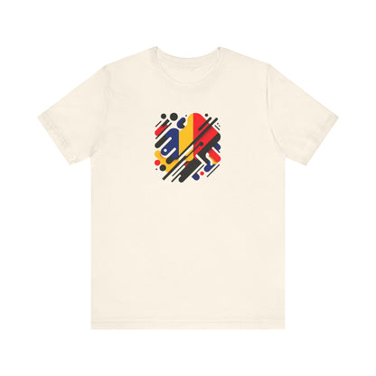 Artistic Heart Unisex Jersey Tee - Vibrant Graphic Tee, Casual Wear, Gift for Art Lovers, Birthday Surprise, Everyday Comfort - TRV