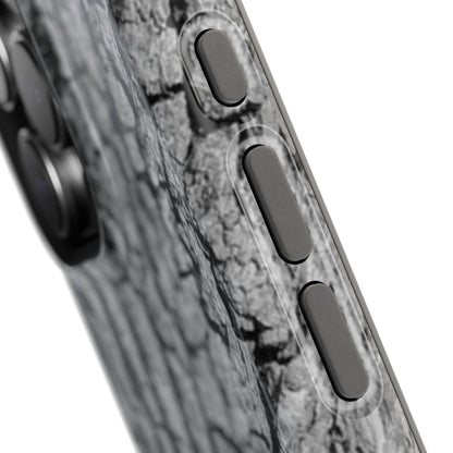 Bark Texture Magnetic Impact Phone Case