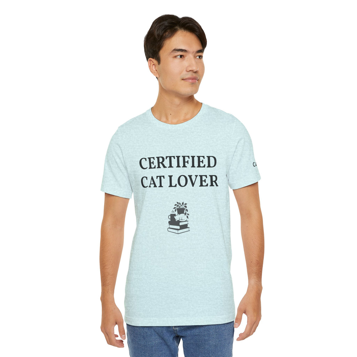 Unisex custom T-shirt by Printify with personalized design options, shown in a front view on a plain background.