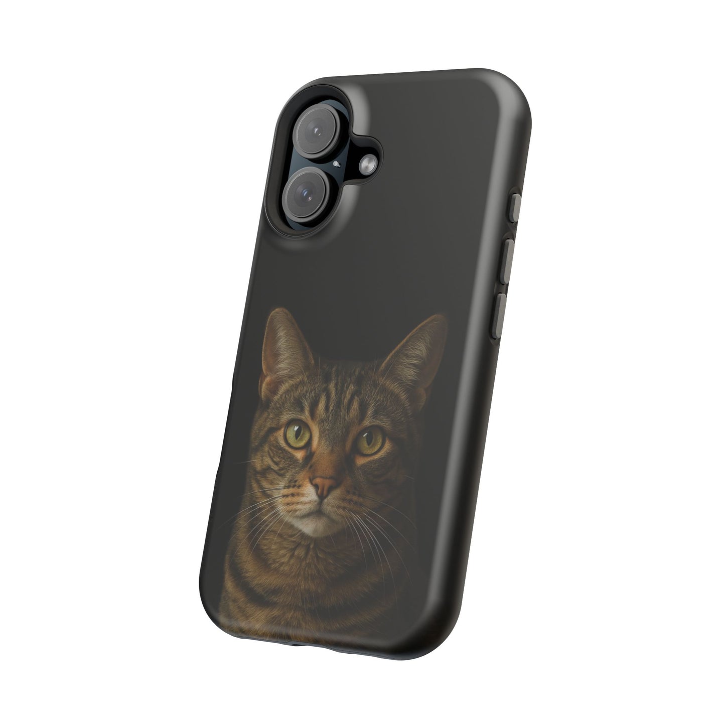 Magnetic Impact-Resistant Phone Case — Realistic Tabby Cat Portrait
