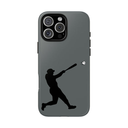 Printify baseball batter phone case, tough protective smartphone cover featuring a baseball player design for sports fans.