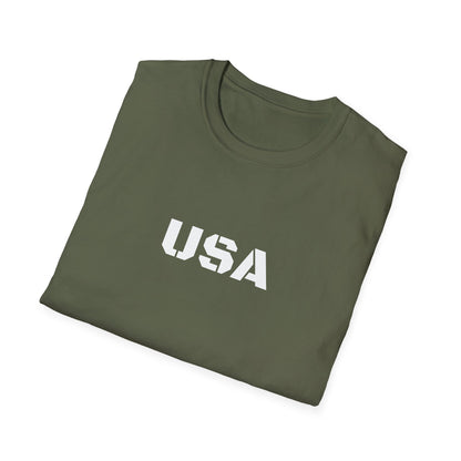 USA Unisex Softstyle T-Shirt, Casual Tee, Patriotic Apparel, Independence Day Gift, Everyday Wear, Comfortable Fashion