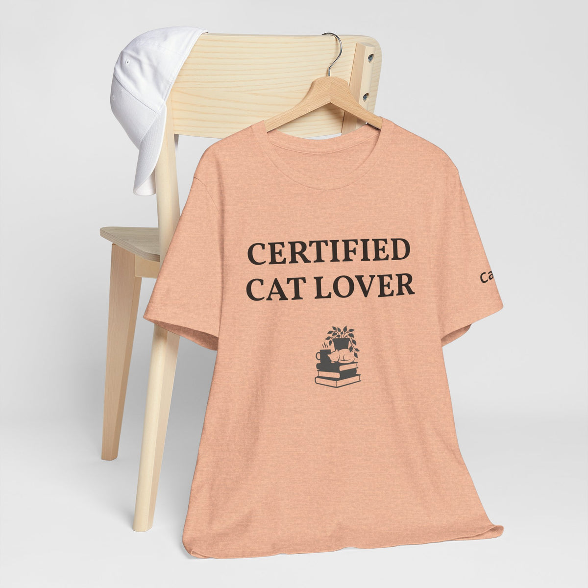 Unisex custom T-shirt by Printify with personalized design, shown in white with a printed graphic on the front.
