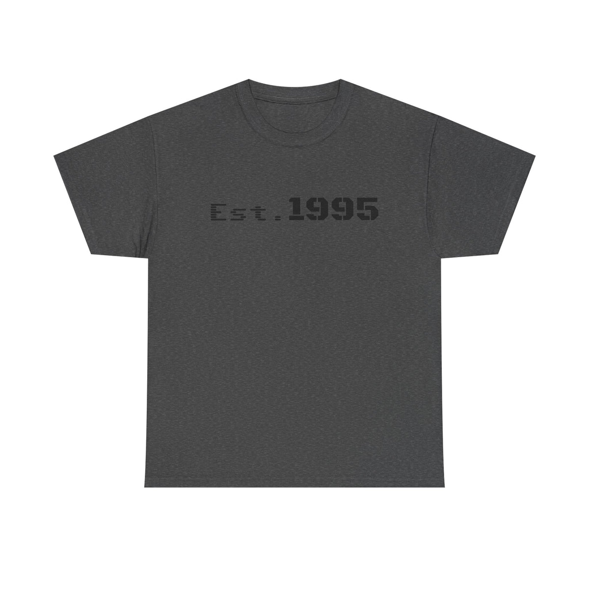 Vintage beige Est. 1995 T-shirt by Printify featuring minimalist design and birthday theme, perfect for casual wear.