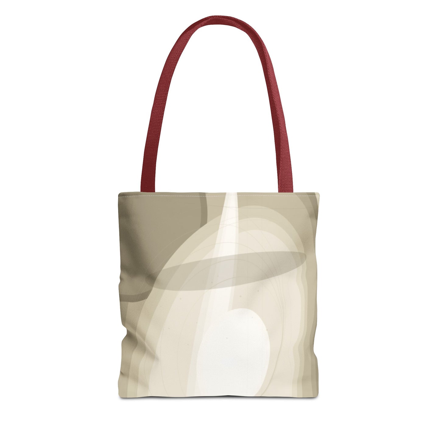 Neutral Abstract Light Beam Tote Bag | Minimalist Geometric Pattern