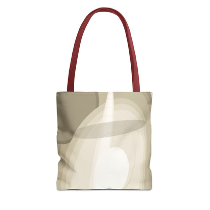 Neutral Abstract Light Beam Tote Bag | Minimalist Geometric Pattern