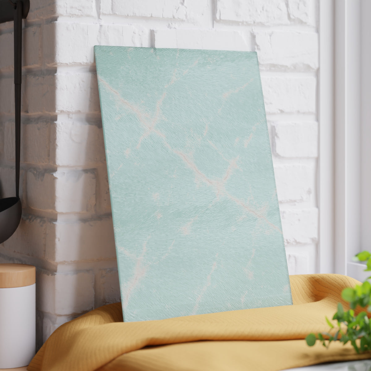 Mint Marble Glass Cutting Board