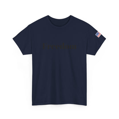 Freedom script tee | T-Shirt, American flag sleeve - TRV