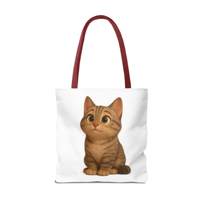 Cute Cat Tote Bag - Perfect for Animal Lovers, Eco-Friendly Carryall, Beach Bag, Shopping Tote, Gift for Cat Owners - TRV