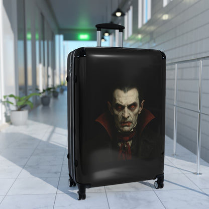 Vampire Portrait Carry-On Suitcase — Gothic Dracula Luggage for Halloween Travel