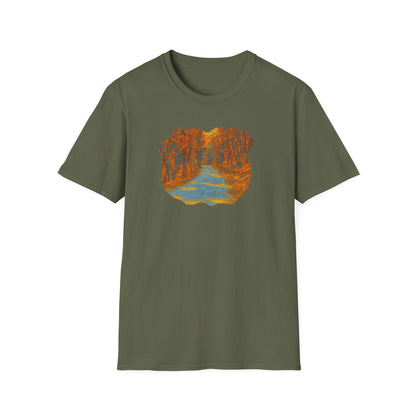 Nature-Inspired Unisex Softstyle T-Shirt, Outdoor Lover Gift, Casual Wear, Ideal for Hiking, Nature Trips, Unique Graphic Tee - TRV