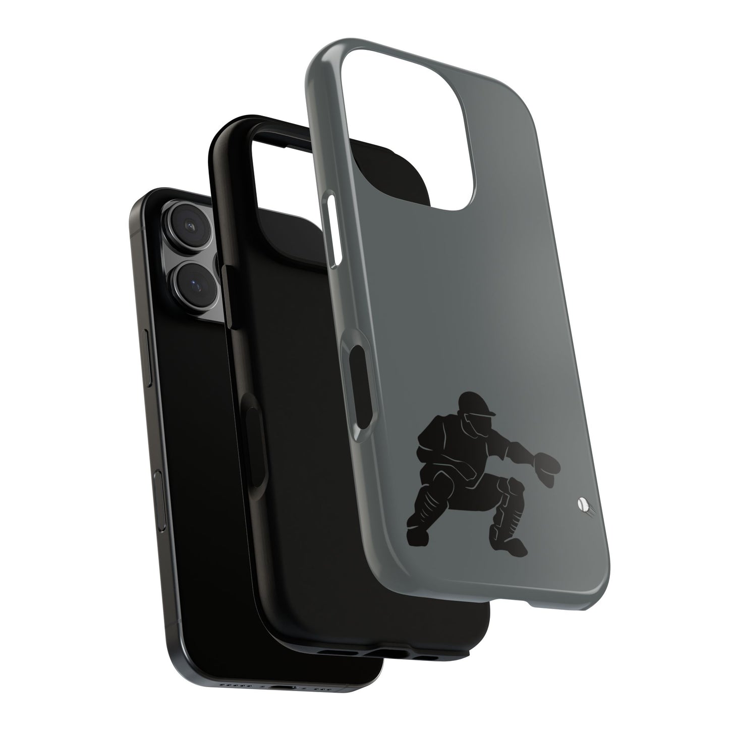 Baseball Catcher Phone Case, Sports Phone Accessory, Tough Cases, Gift for Athletes, Sports Fan Merchandise, Unique Design - TRV