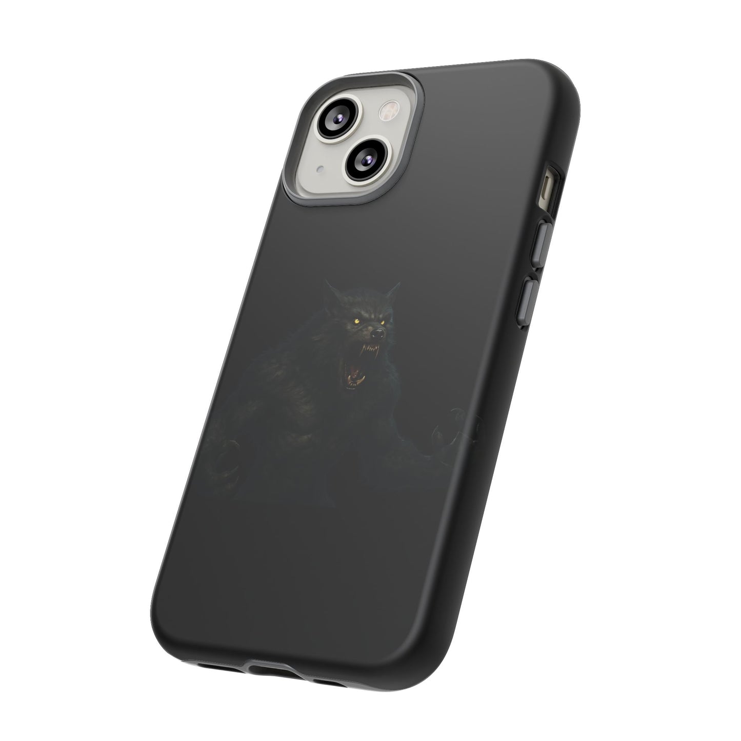 Werewolf Phone Case, Tough Cases, Black Panther Design, Gift for Animal Lovers, Phone Accessories, Fierce Phone Protection - TRV