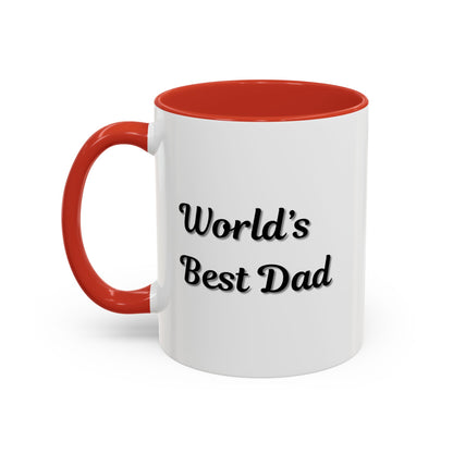 Father's Day Accent Mug, Best Dad Coffee Cup, Father's Day Gift, Novelty Mug, Ceramic Mug, Father's Day Present
