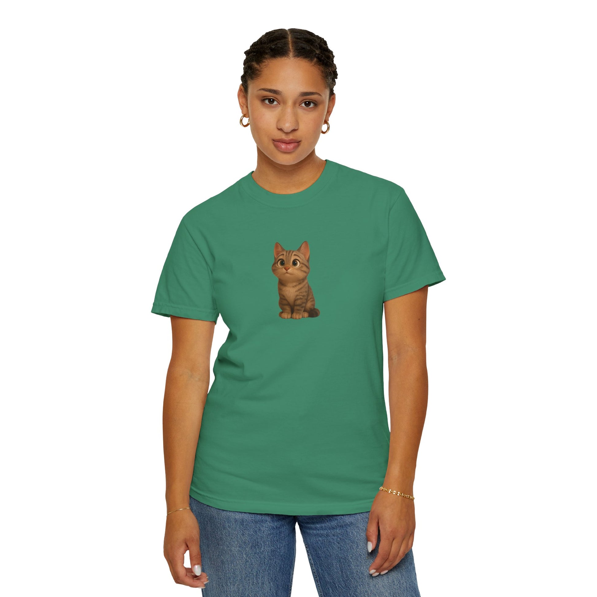 Cute Cat Graphic T-Shirt, Casual Wear, Cat Lover Gift, Everyday Tee, Animal Lover Apparel, Perfect for Birthdays & Holidays - TRV