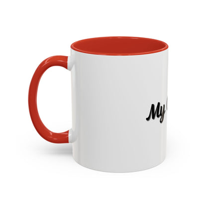 Personalized My Coffee Accent Mug - 11oz & 15oz Coffee Cups for Coffee Lovers - TRV