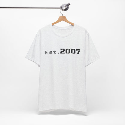 Vintage printify Est. 2007 T-shirt with classic established year design on a casual cotton tee.