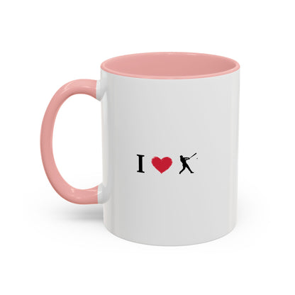 Baseball Love Accent Coffee Mug – Perfect Gift for Sports Fans, Home or Office Use, Great for Birthdays, Anniversaries, and Holidays - TRV