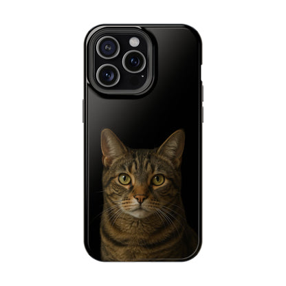 Magnetic Impact-Resistant Phone Case — Realistic Tabby Cat Portrait