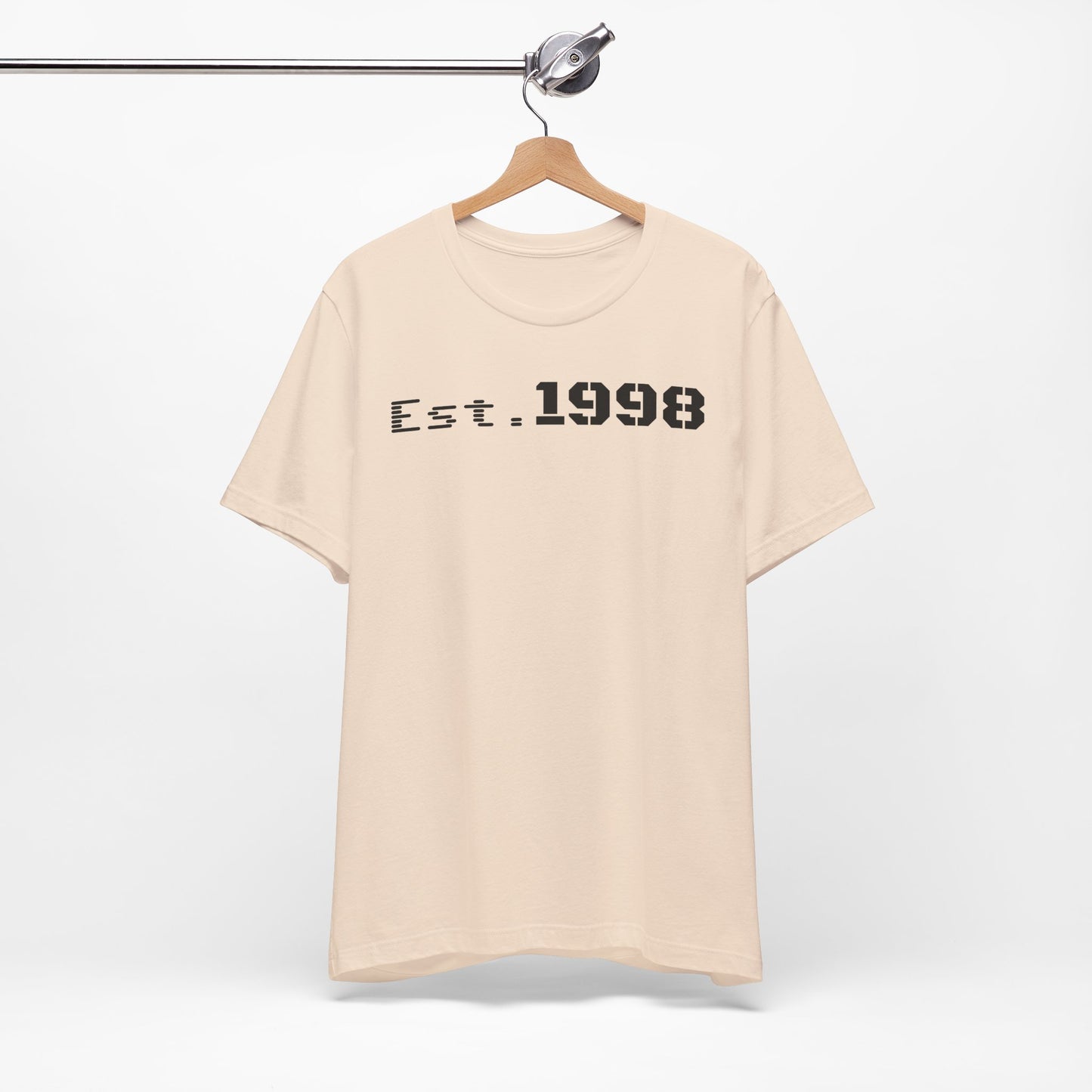 Est. 1998 Unisex Short Sleeve Tee, Vintage Style T-Shirt, Birthday Gift, Casual Wear, Retro Fashion, Unisex Apparel