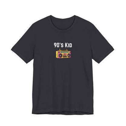 Retro Boombox Tee — 90s Kid Graphic T-Shirt