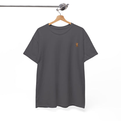 Printify Cat Lover Tee featuring a cute brown kitten graphic on a comfortable T-shirt, perfect for feline enthusiasts.