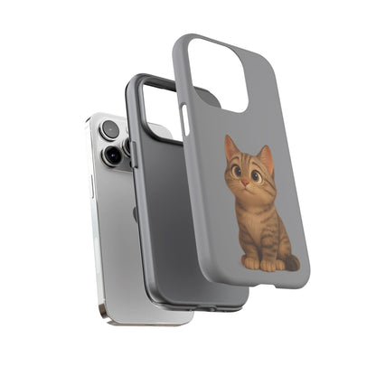 Cute Cat Phone Case, Kawaii Pet Accessory, Gift for Cat Lovers, Animal Phone Cover for Kids, Unique Kitty Design, Birthdays, Holidays - TRV