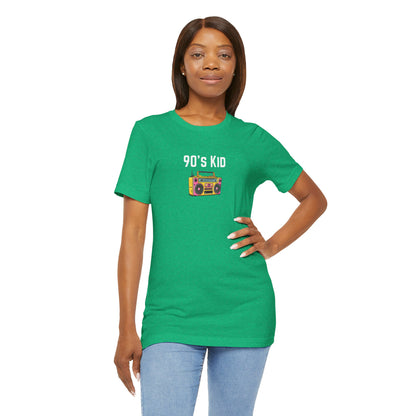 Retro Boombox Tee — 90s Kid Graphic T-Shirt