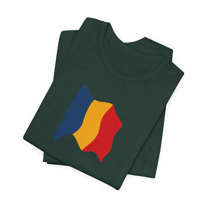 Romanian Flag Unisex Short Sleeve Tee, Casual Shirt, Travel T-Shirt, Gift for Romanians, Summer Outfit, Everyday Wear
