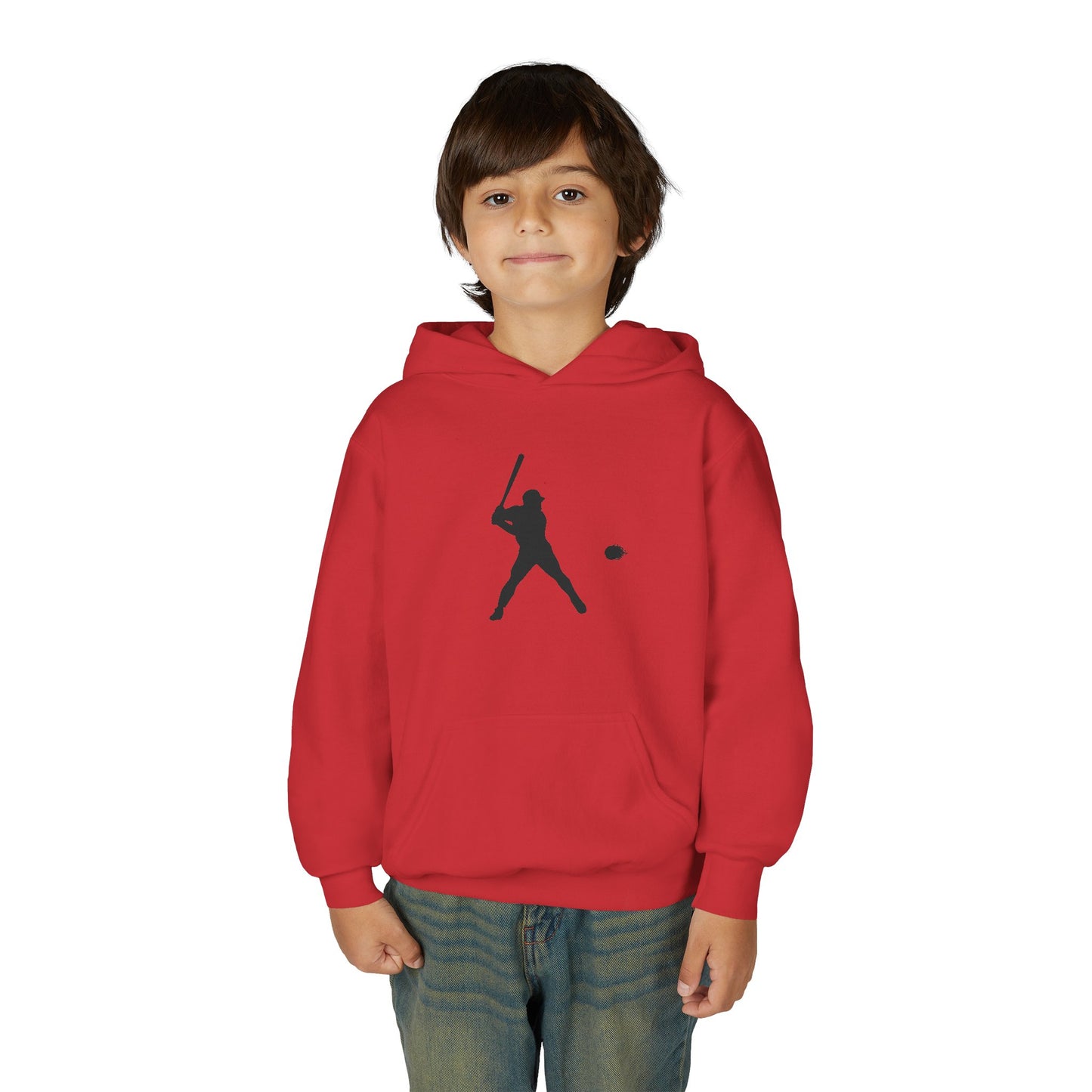 Baseball Themed Youth Hoodie, Sports Sweatshirt, Kids Gift, Youth Apparel, Baseball Fan Gear, Athletic Hoodie