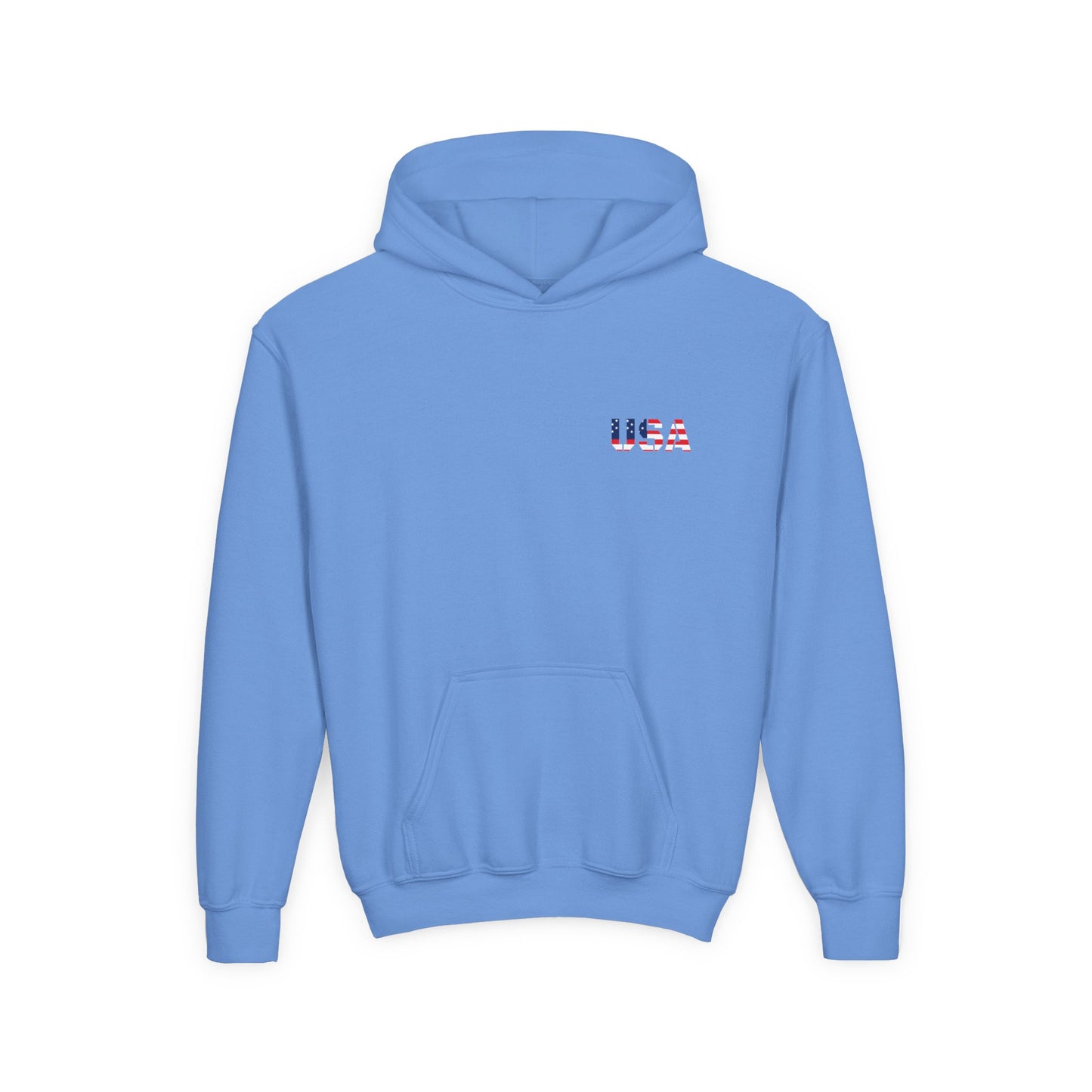 USA Flag Youth Hoodie, Youth Sweatshirt, Cool Hoodie for Kids, American Pride Apparel, Comfortable Boys and Girls Sweatshirt