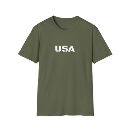 USA Unisex Softstyle T-Shirt, Casual Tee, Patriotic Apparel, Independence Day Gift, Everyday Wear, Comfortable Fashion